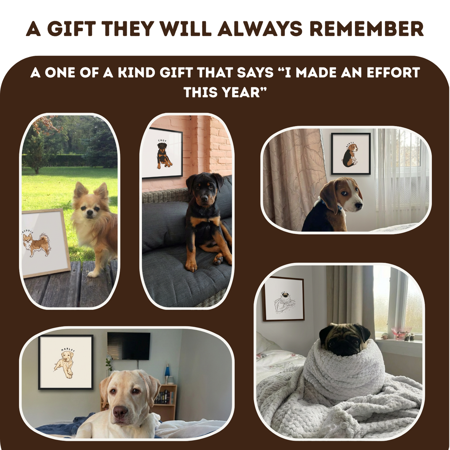 Personalised Dog Doodle Print