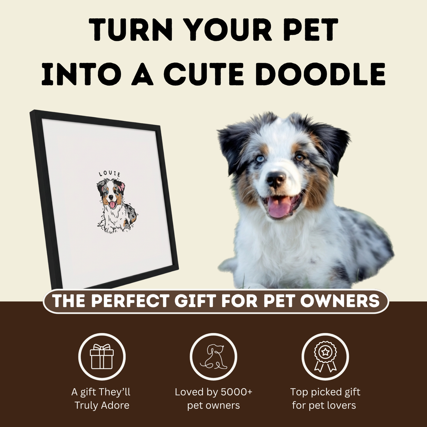 Personalised Dog Doodle Print